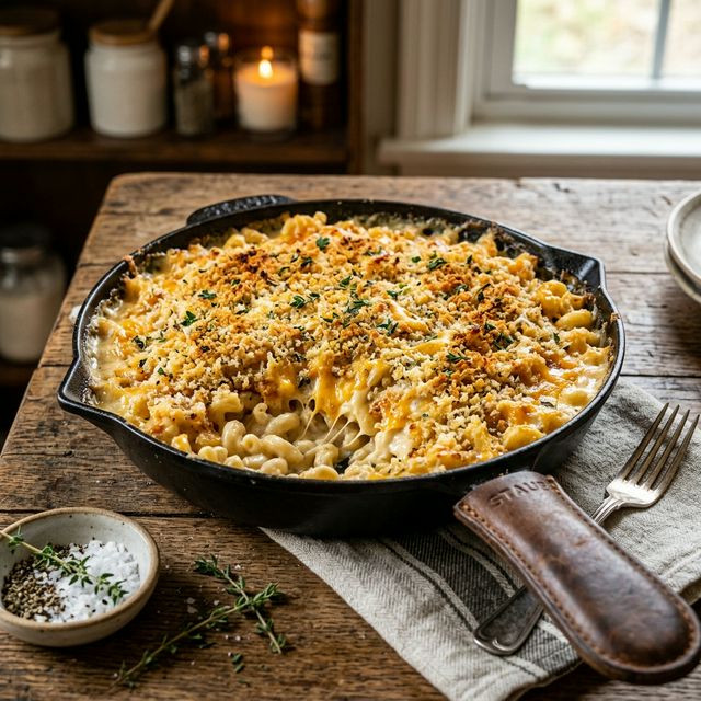 Cast Iron Mac and Cheese