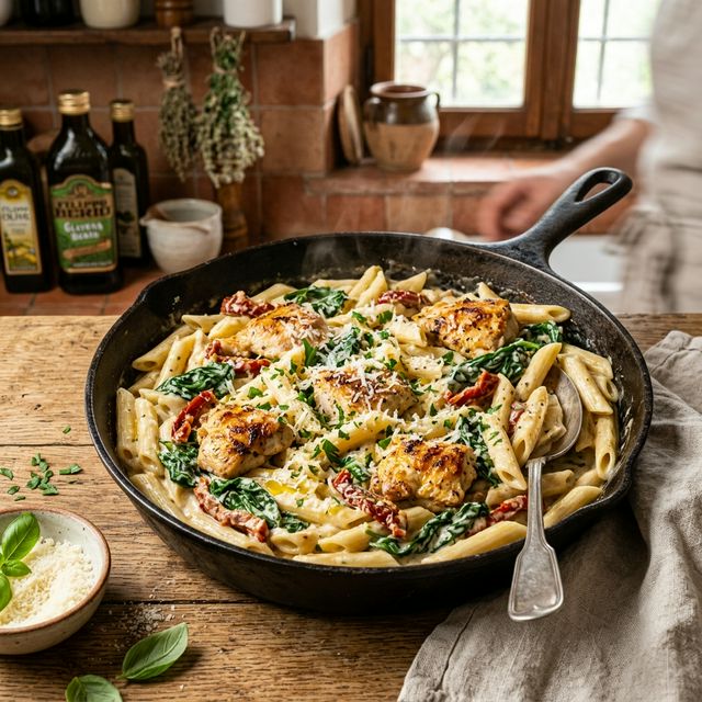 Creamy Tuscan Chicken Pasta