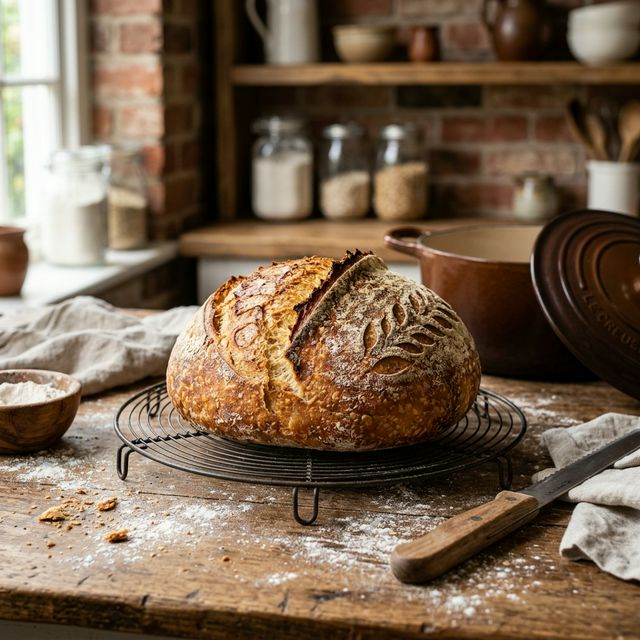 No-Knead Dutch Oven Bread
