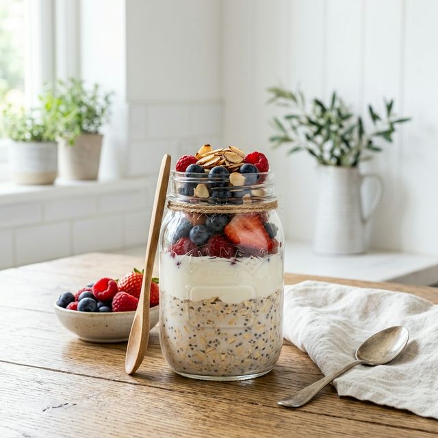 Overnight Oats with Berries
